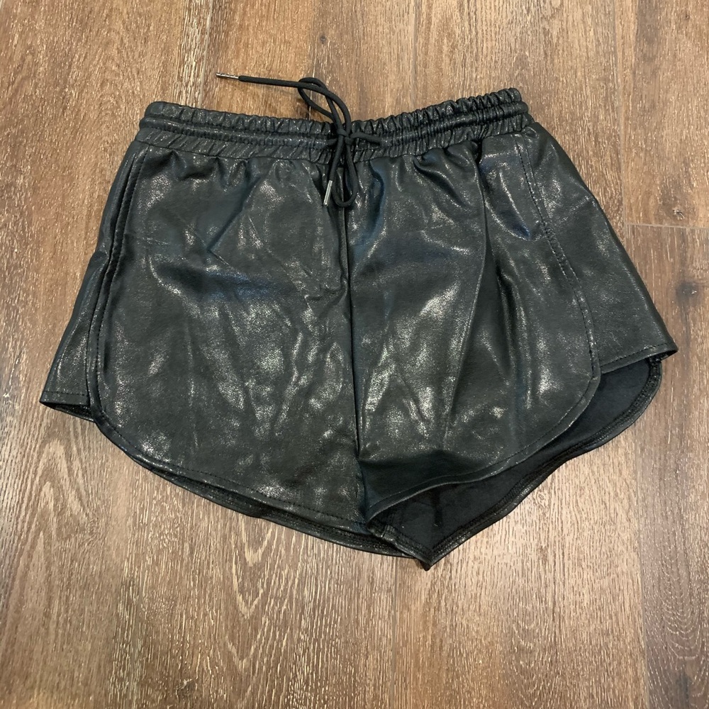Revolve Superdown Faux Leather Shorts